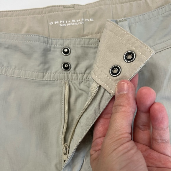 Columbia Omni Shade Hiking Shorts Grey Lightweight Size 12 - Picture 8 of 14